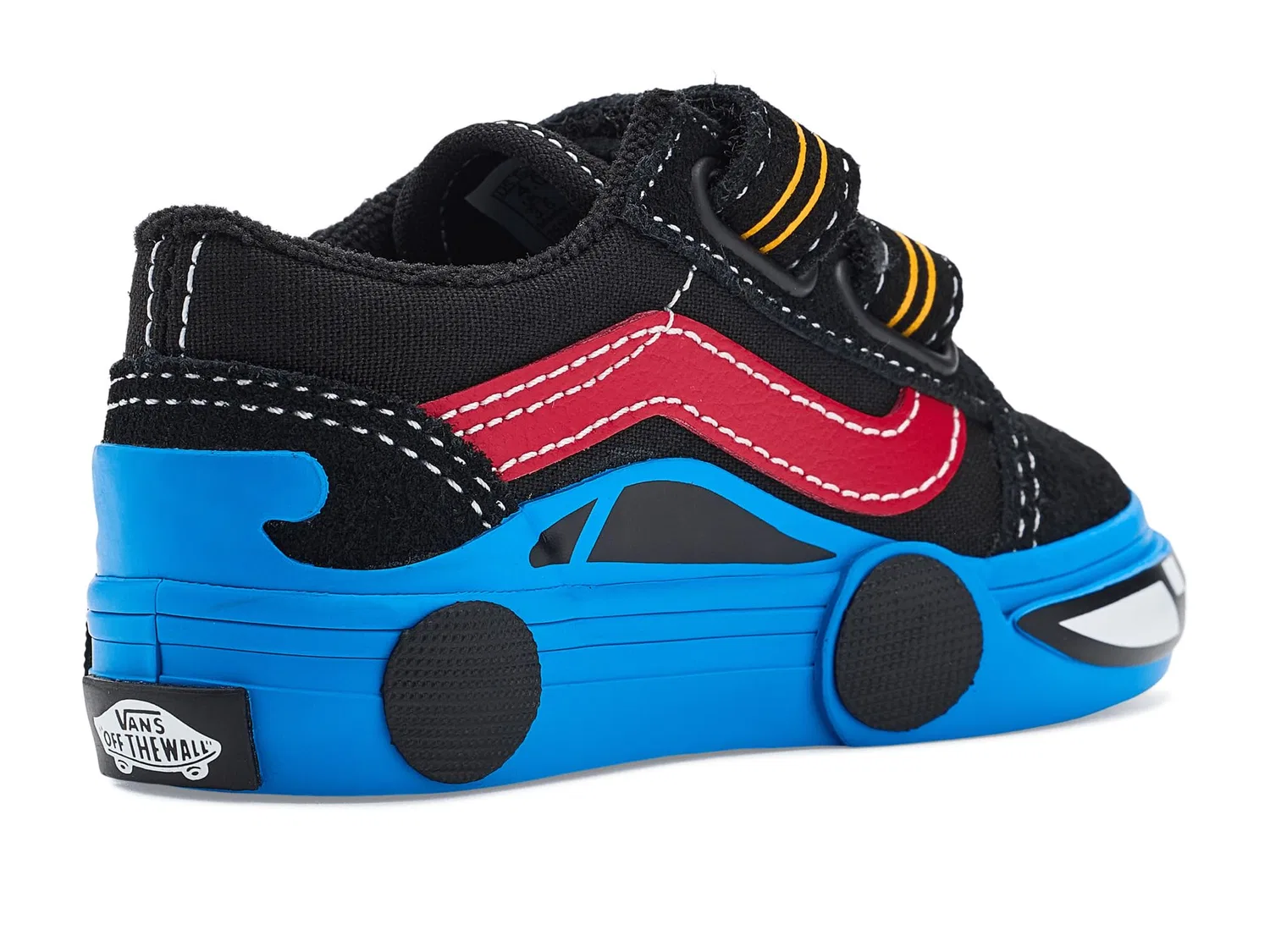 Кроссовки Old Skool V (для младенцев и малышей) Vans Kids, Black/Blue — фото 4