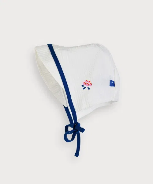 Детский комплект для плавания с принтом Berry Kids Swim Rash Guard & Панталоны & Шляпа moimoln, Белый — фото 4