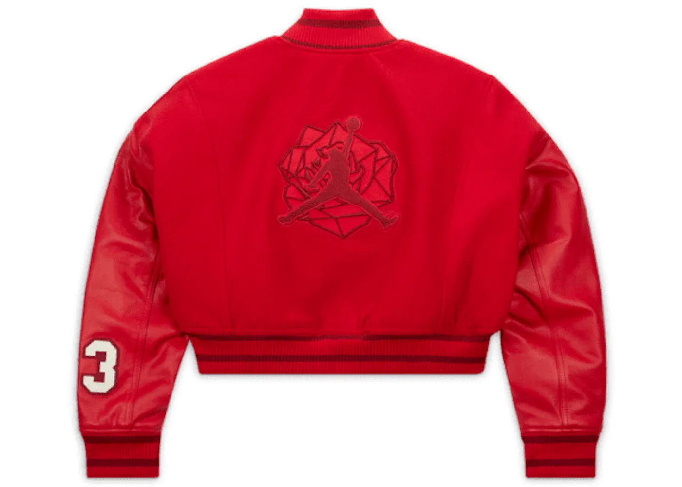 Женская куртка-бомбер с длинным рукавом Jordan Jacket (Asia Sizing), Gym Red/Sail/Team Red — фото 2