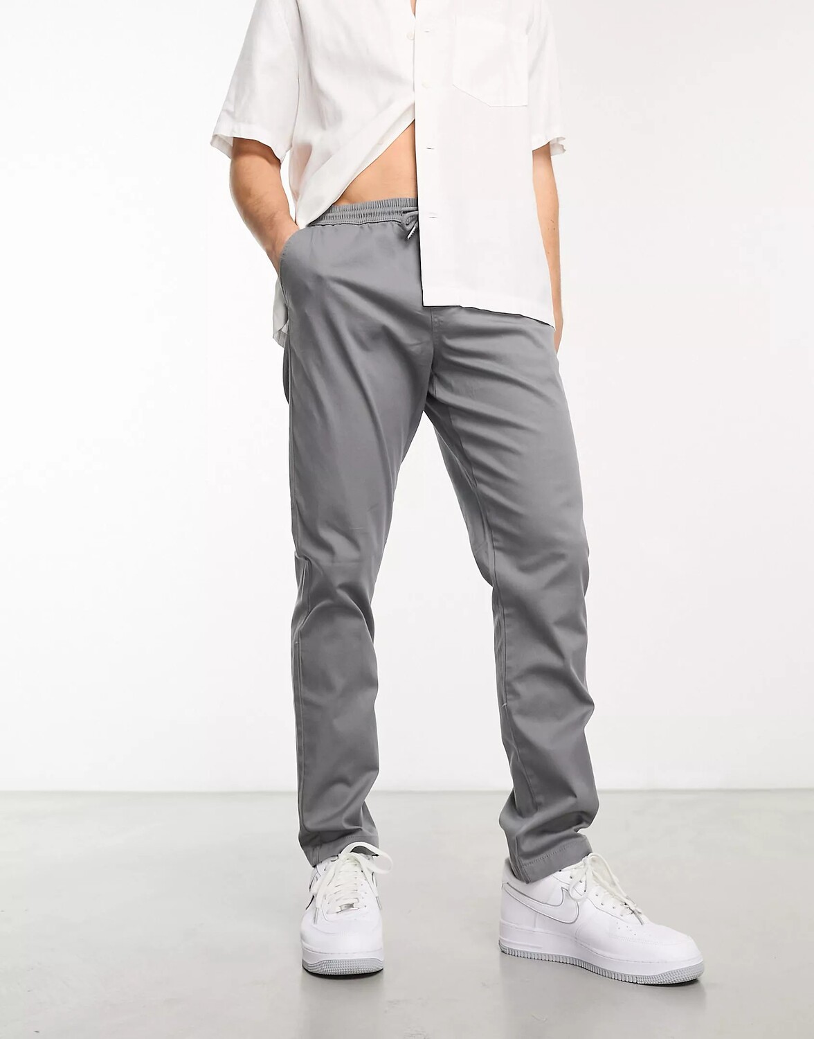 

Брюки Asos Design Pull On, серый