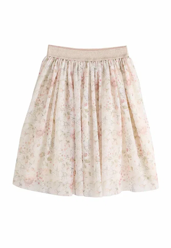 Юбка флоральный A-line skirt Next ecru soft floral, кремовый — фото 3