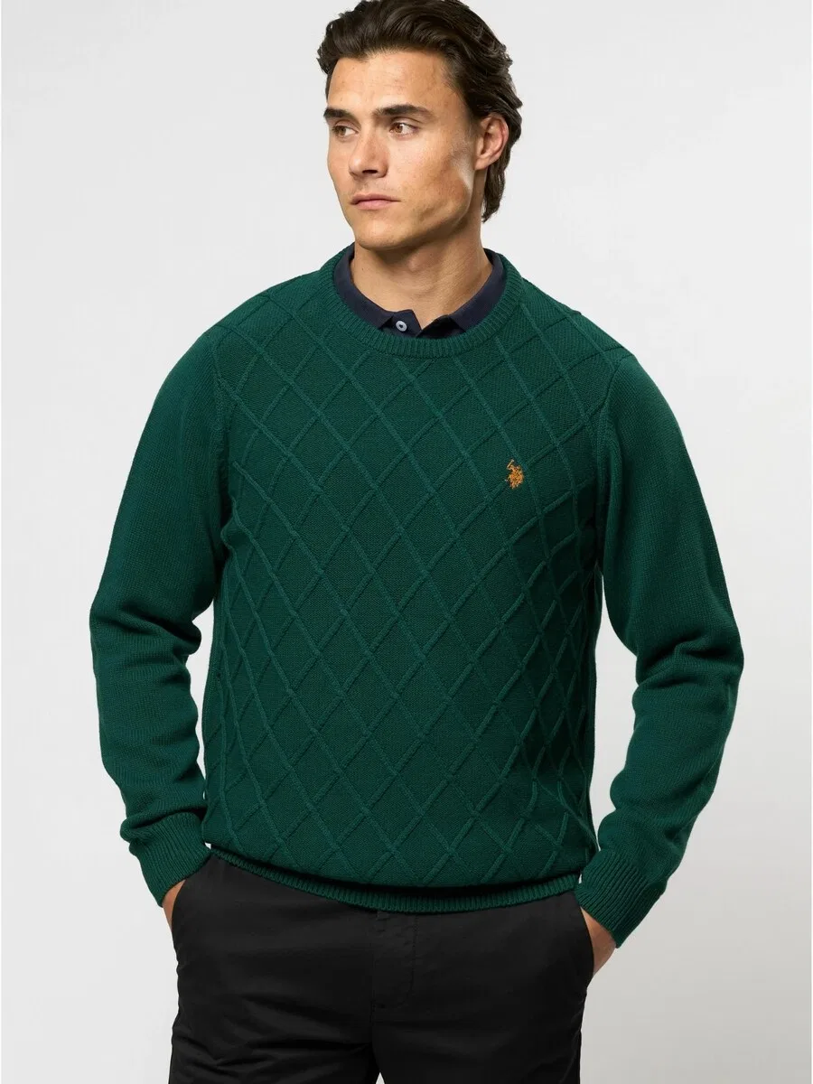 Свитер 'UMRemy' цвета ели U.S. Polo Assn. — фото 3
