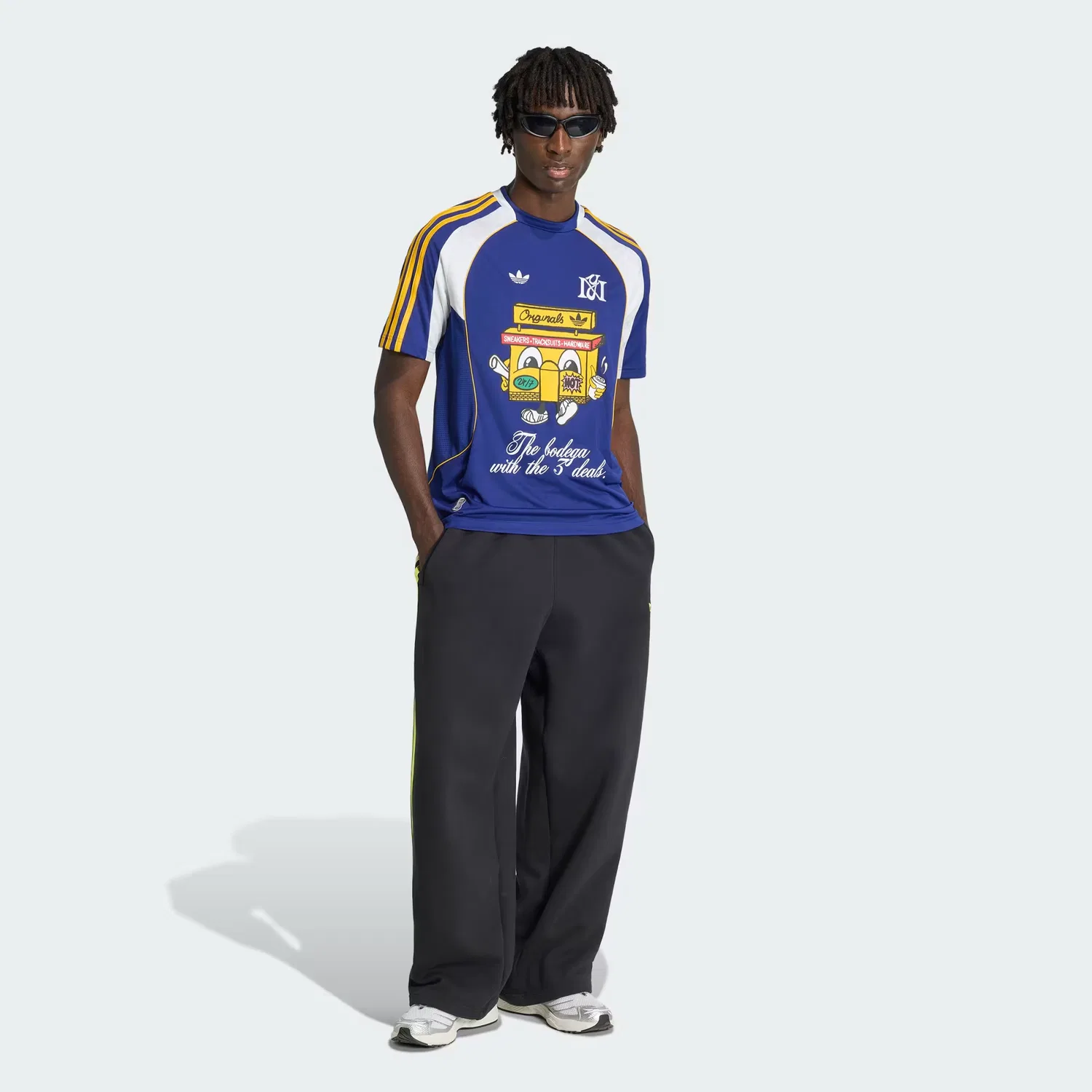 Мужская футболка с городским принтом Key City New York Adidas Originals, мультиколор — фото 3