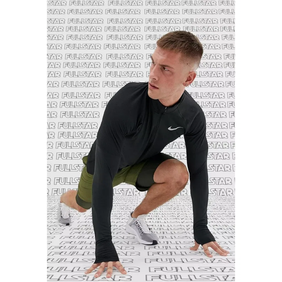 Свитшот Nike Dri Fit Element Top Half Zip, Черный — фото 4