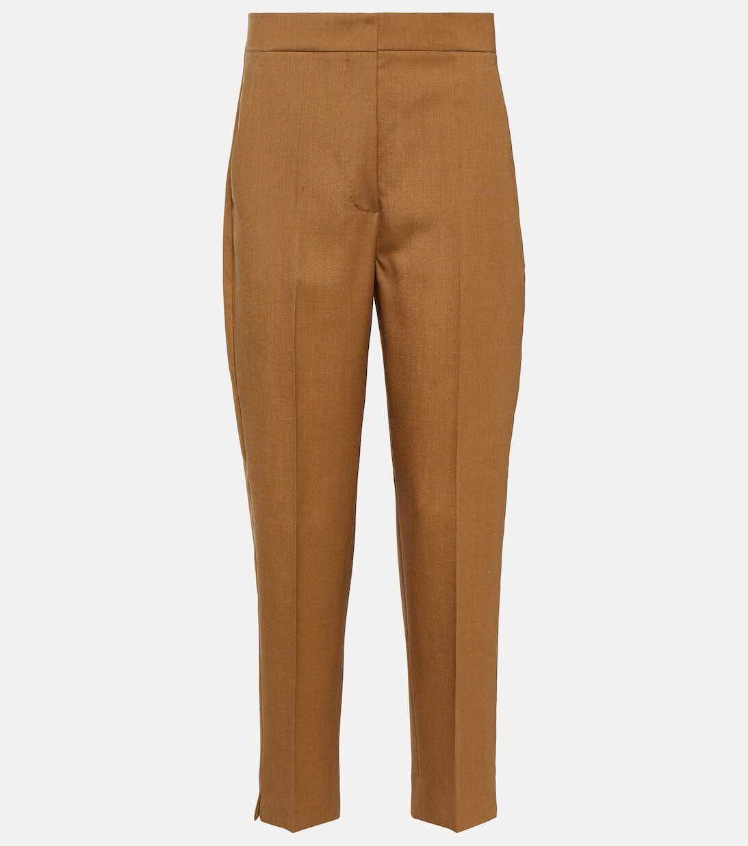 

Брюки Mira из шерсти, мохера и шелка MAX MARA, коричневый