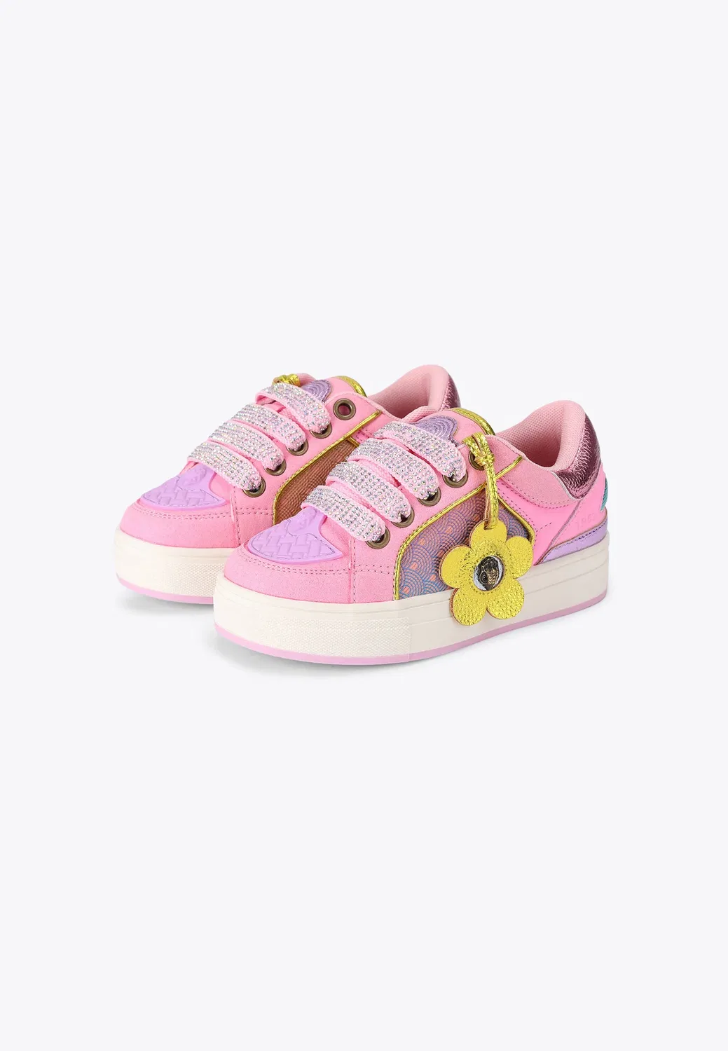 Кроссовки Southbank tag - обувь для скейтбординга Kurt Geiger London, Pink Comb — фото 2