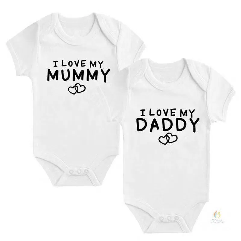 Боди-комбинезон с принтом комплект из 2 штук Matching Family Outfits, белый