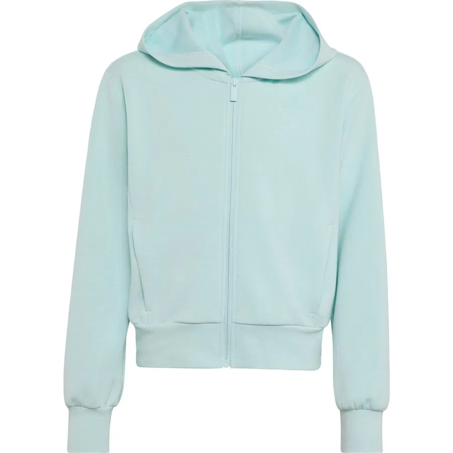 Худи с капюшоном и полной застежкой-молнией adidas Sportswear KY6014, Черный — фото 4