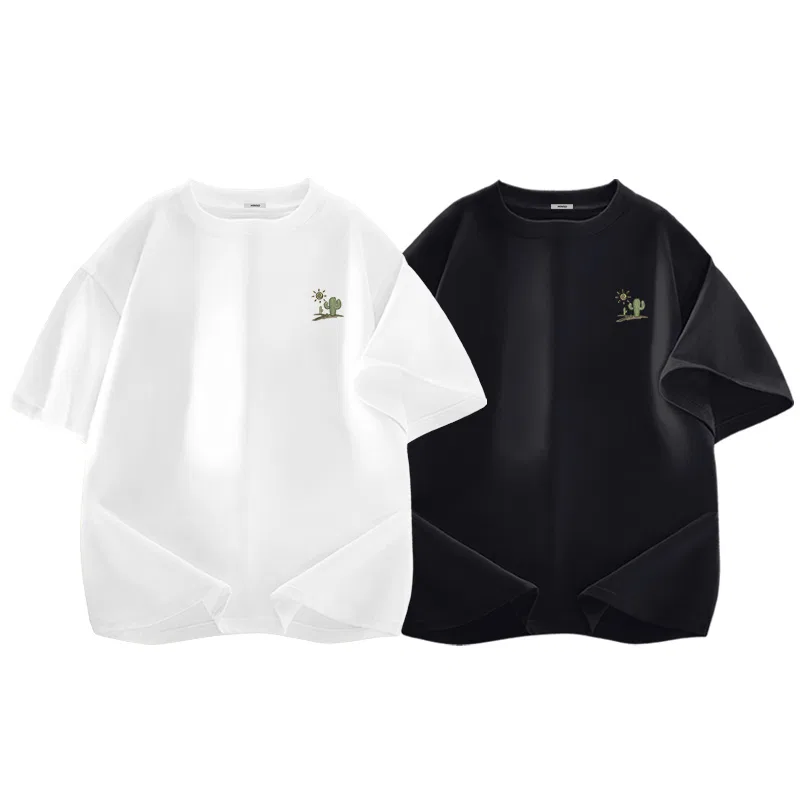 Детская футболка с круглым вырезом Tropical Desert MINISO, White Black