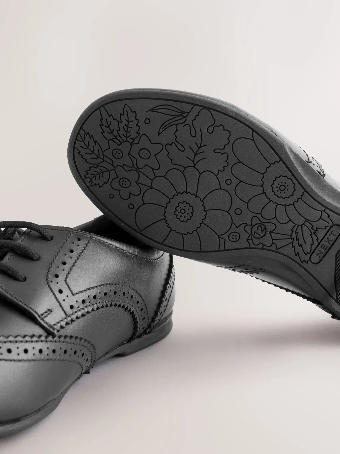 Туфли brogue на шнуровке Next, черный матовый — фото 3