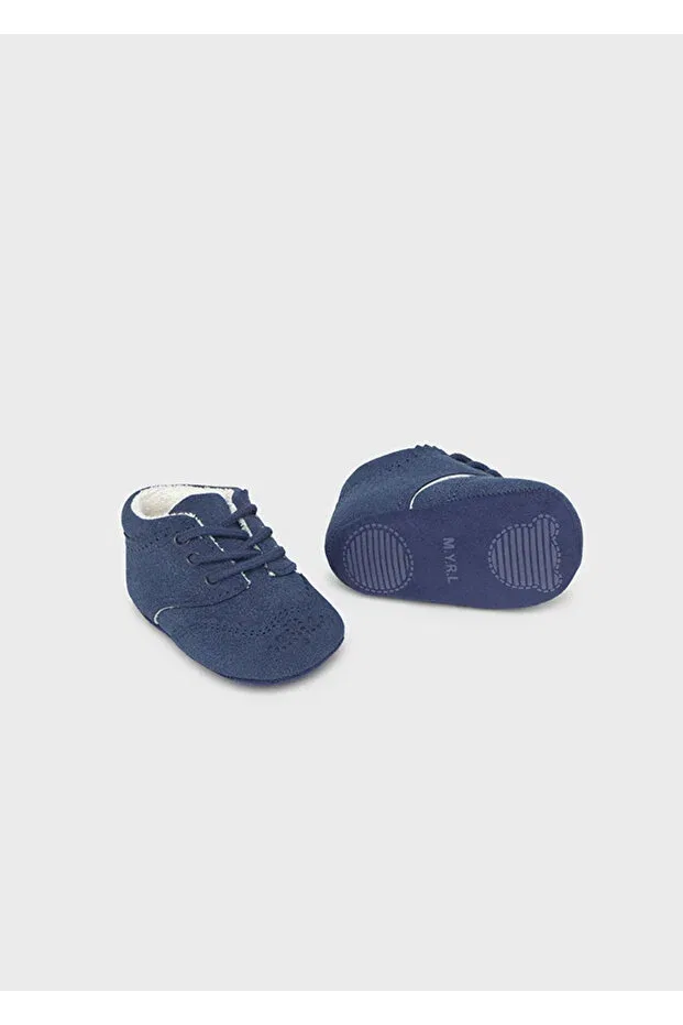 Детские ботиночки для мальчиков на шнуровке Mayoral, Navy Blue — фото 2