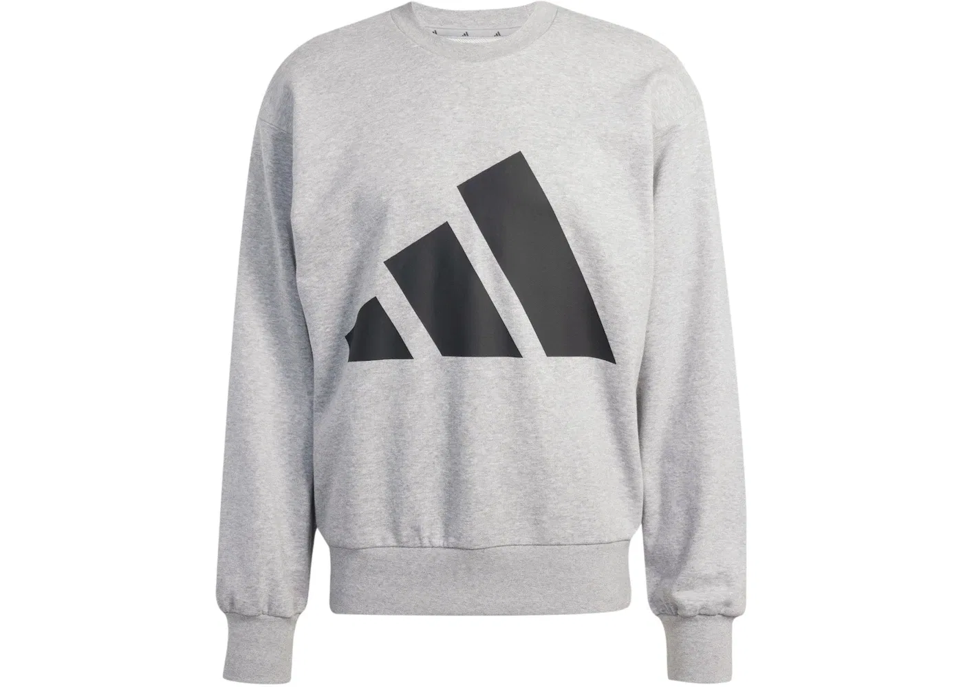 Мужской свитшот с длинным рукавом Essentials Big Logo French Terry Adidas, Medium Grey Heather/Black