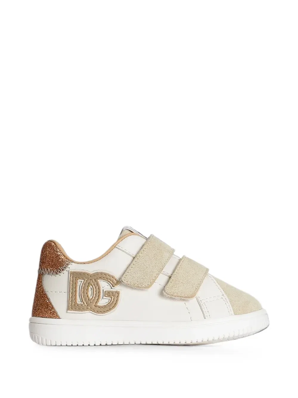 Кроссовки DG Original из кожи наппа-телятины Dolce & Gabbana Kids, белый