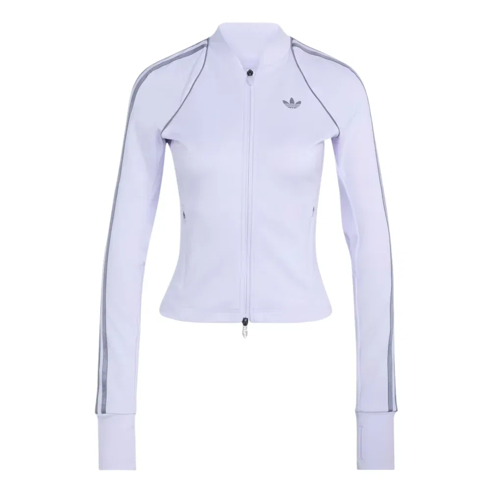 Женская рубашка для тренировок Originals Sport Superstar Midlayer Shirt Asia Sizing 'Frozen Purple' adidas, Frozen Purple