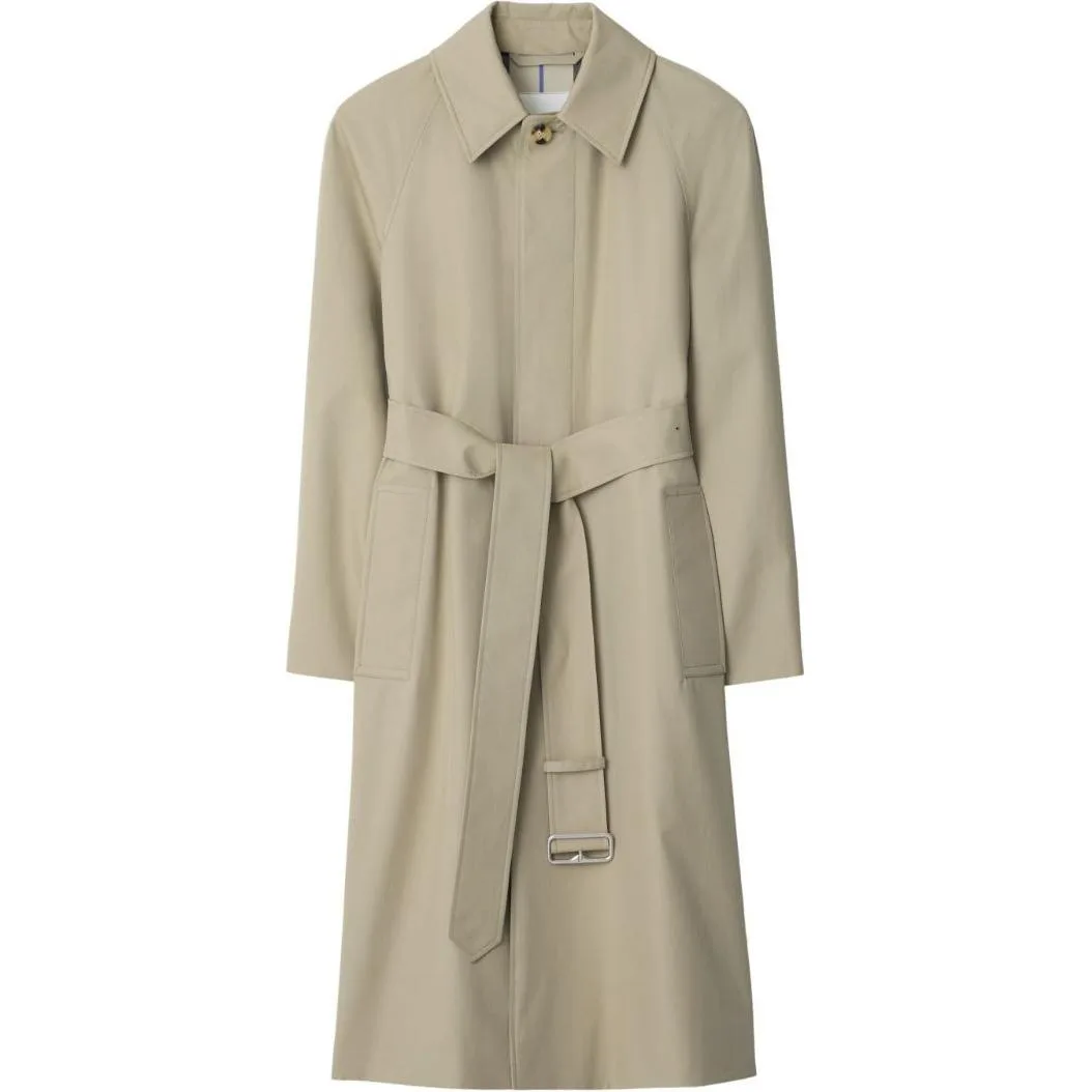 Плащ Хлопковый Burberry, уличный стиль, светло-коричневый