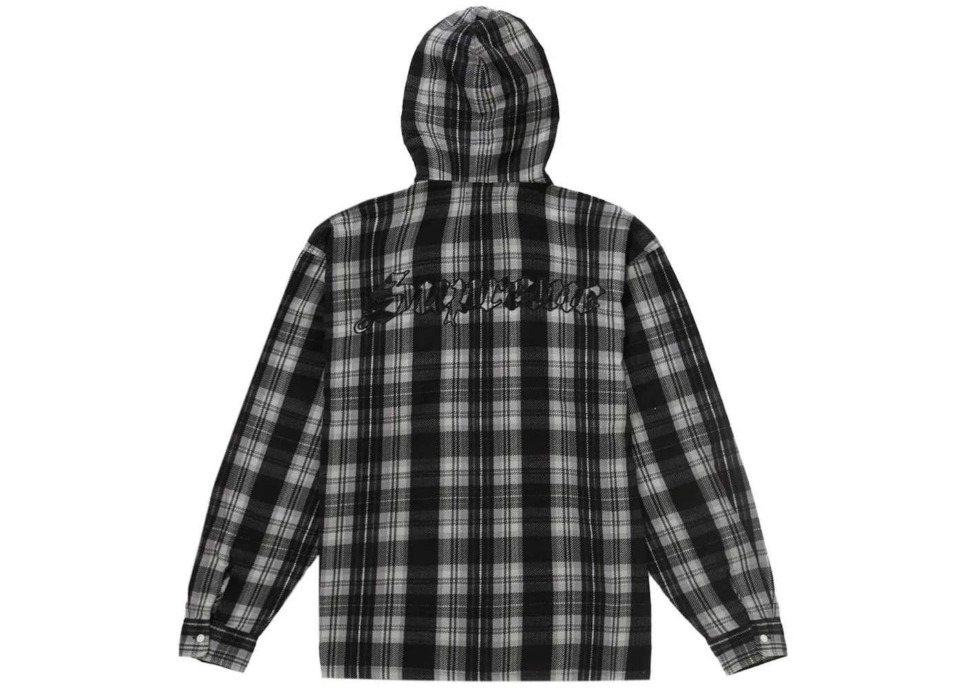 Мужская рубашка-фланель с принтом Supreme Shirt, Black — фото 2