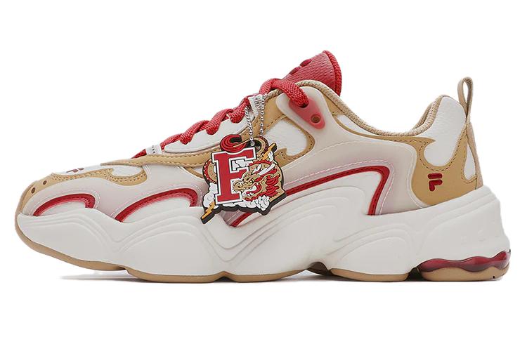 

FILA FUSION Кроссовки мужские низкие повседневные желто-белые коллекция Китайского Нового года Год Дракона, цвет White Yellow