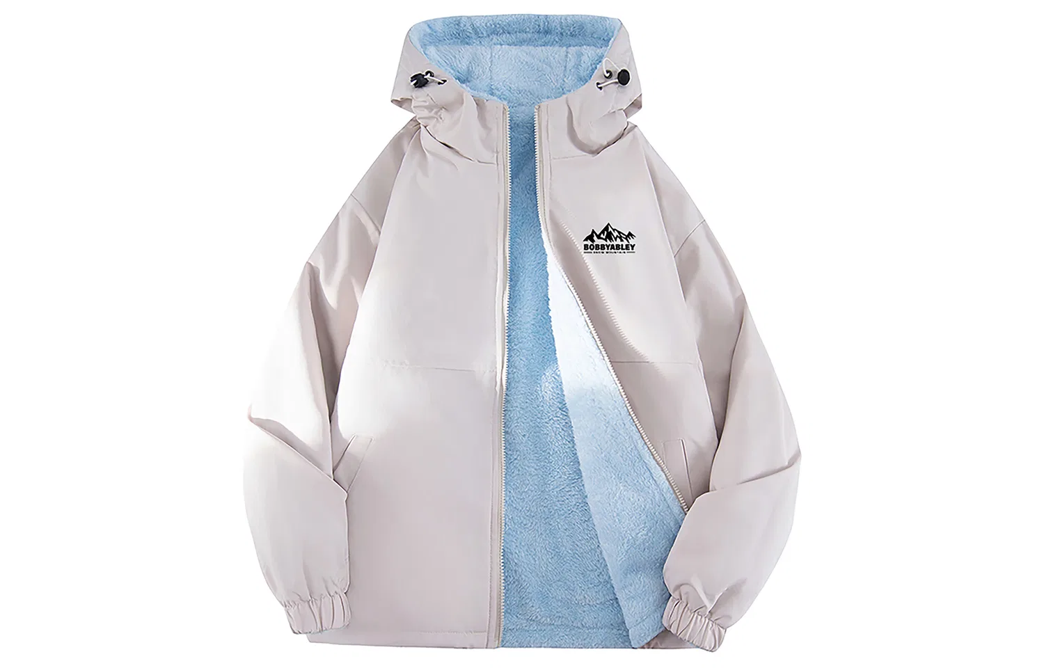 Детская куртка флисовая BOBBY ABLEY, Ecru Reversible