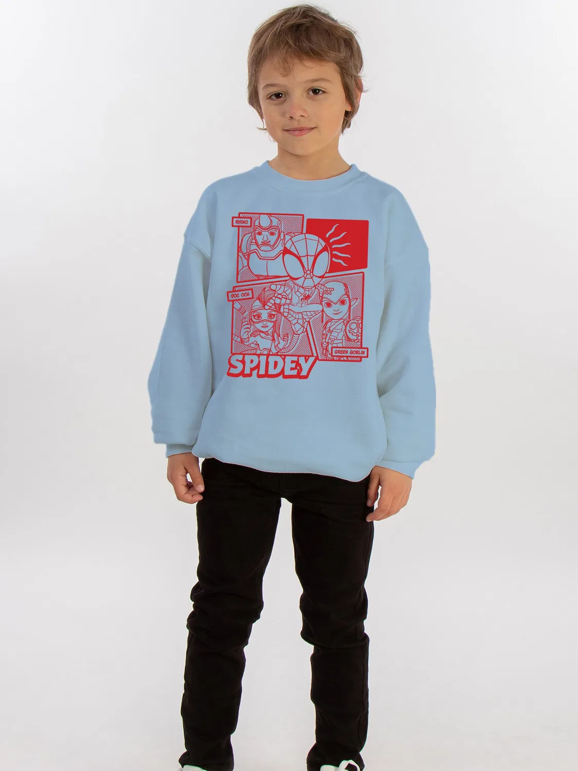 Свитшот Marvel Spider-Man Spidey Comic Rags & Rascals, синий — фото 2