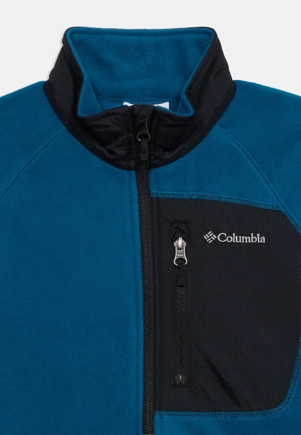 Куртка Fast Trek на молнии из флиса Columbia, Phoenix Blue/Black — фото 3
