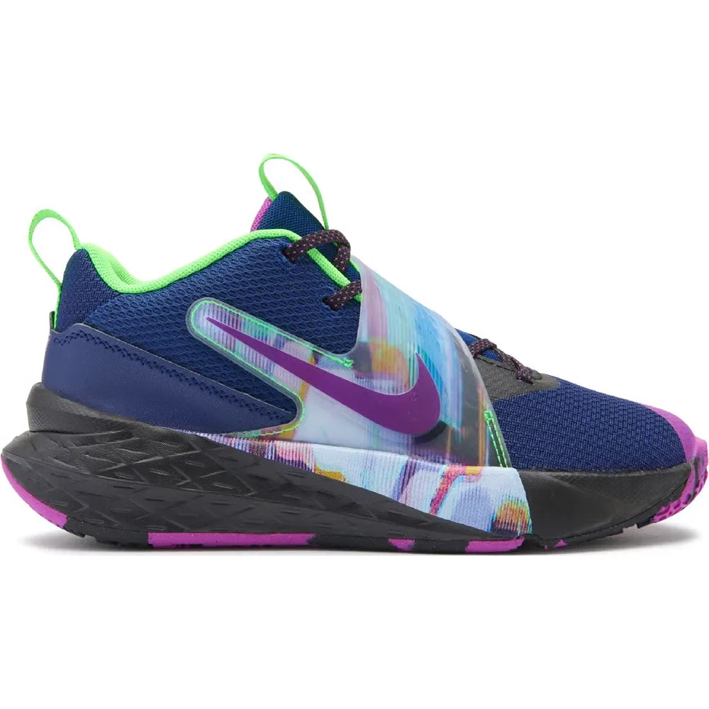 Детские баскетбольные кроссовки Kids' Hustle 12 Nike, Blue Void/Purple — фото 2