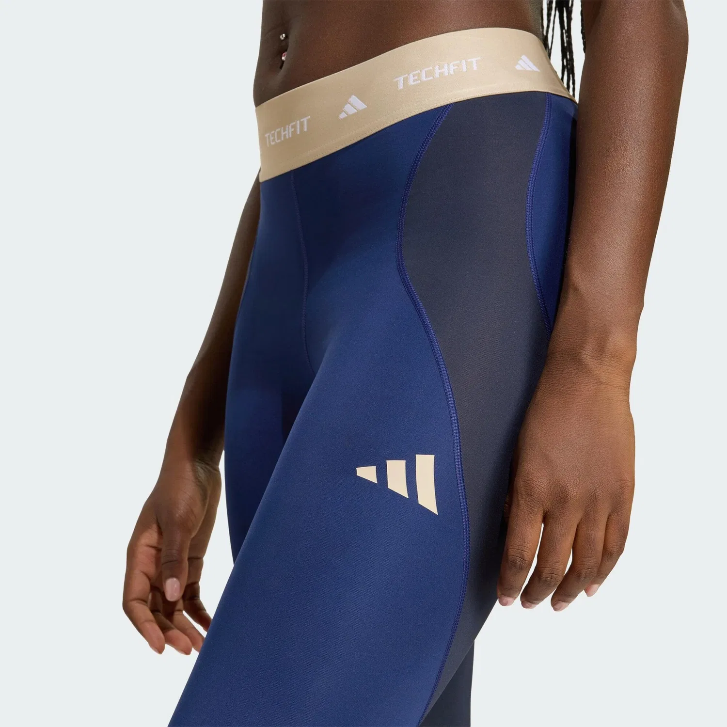 Женские компрессионные леггинсы Techfit Workout 7/8-Leggings, Adidas, Dunkelblau — фото 4