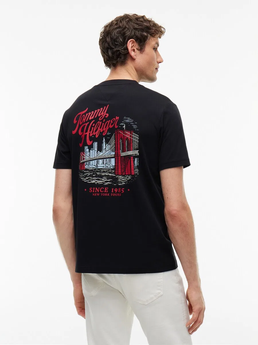 Футболка TOMMY HILFIGER IC черного цвета — фото 2