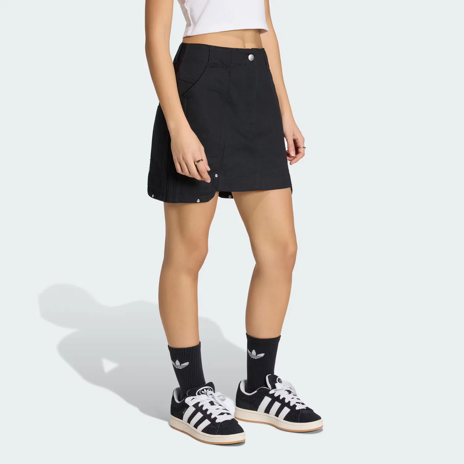 Женская юбка на молнии Premium Essentials Adidas Originals, черный