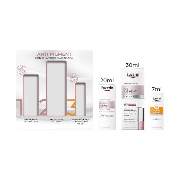 Набор для ухода за кожей с сывороткой гелем и солнцезащитным кремом Eucerin — фото 2