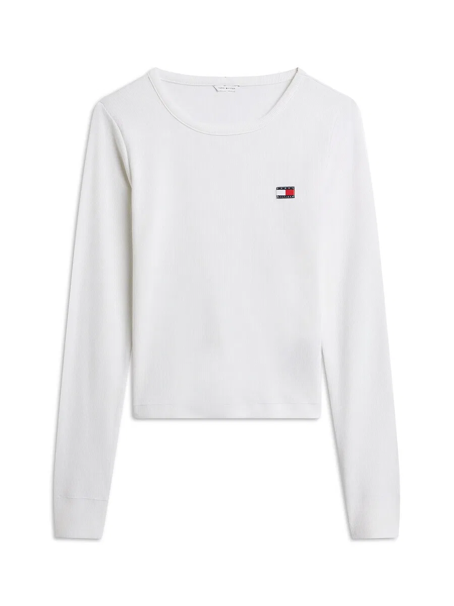 Топ TOMMY HILFIGER 'Heritage' белого цвета