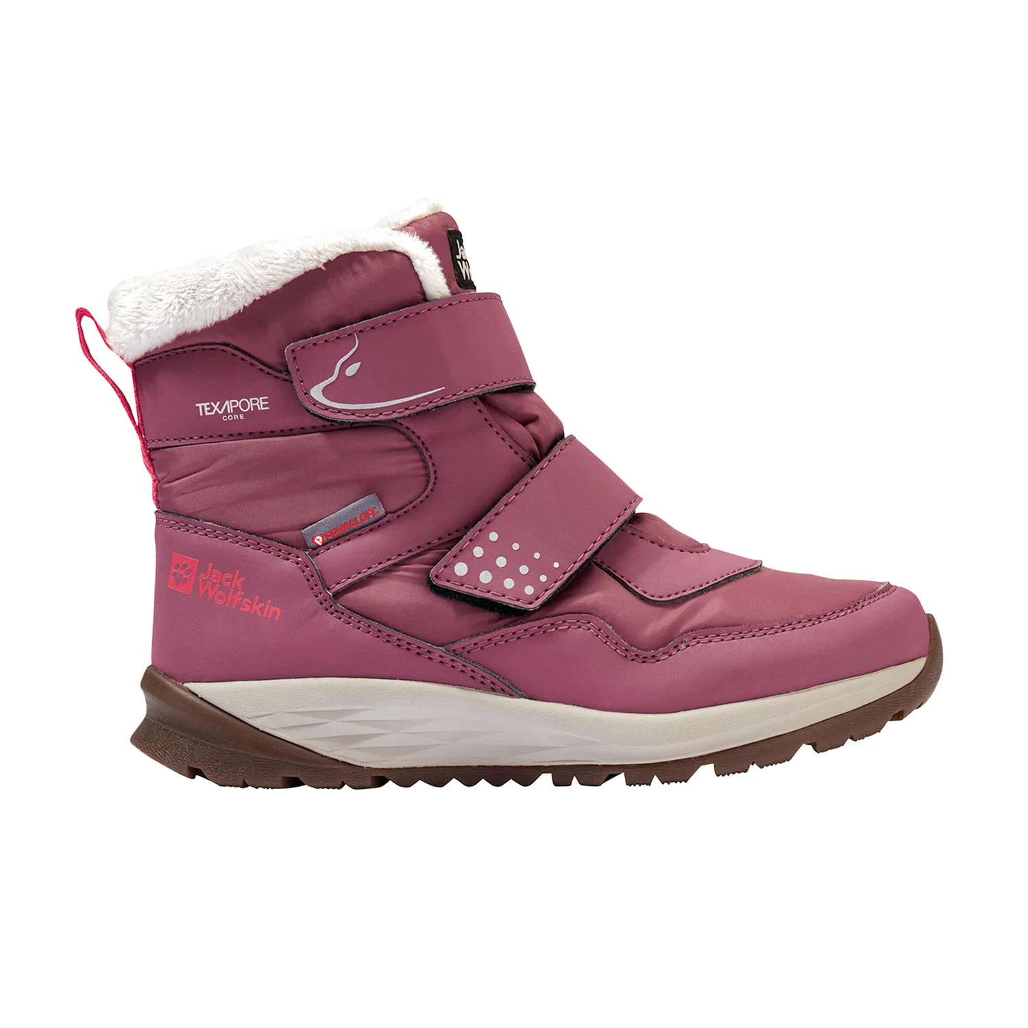 Детские зимние ботинки с высоким голенищем Polar Bear-B Texapore Mid Vc Jack Wolfskin, Rosa