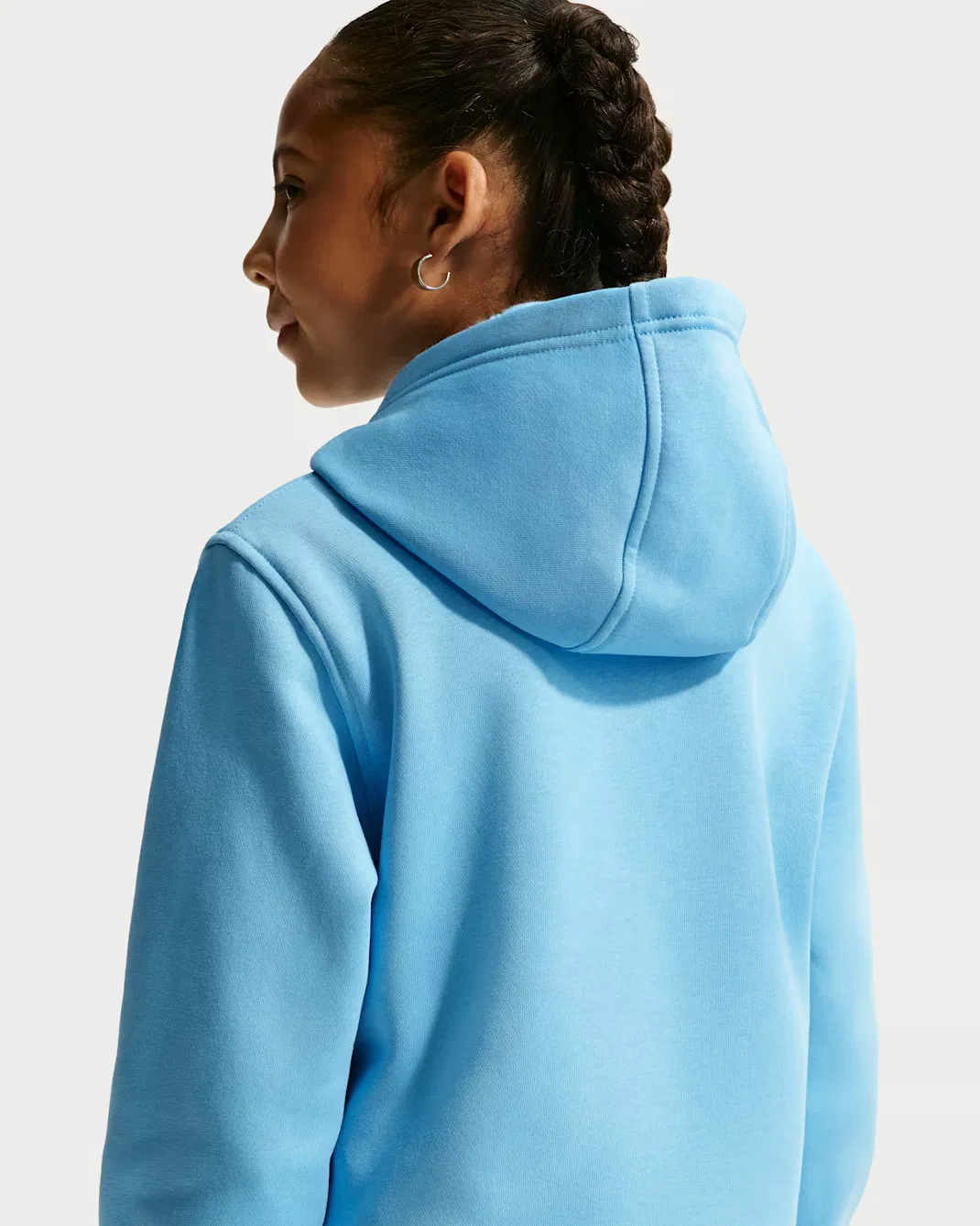 Толстовка на молнии для детей постарше Nike Sportswear Club Fleece, Football Blue/White — фото 4