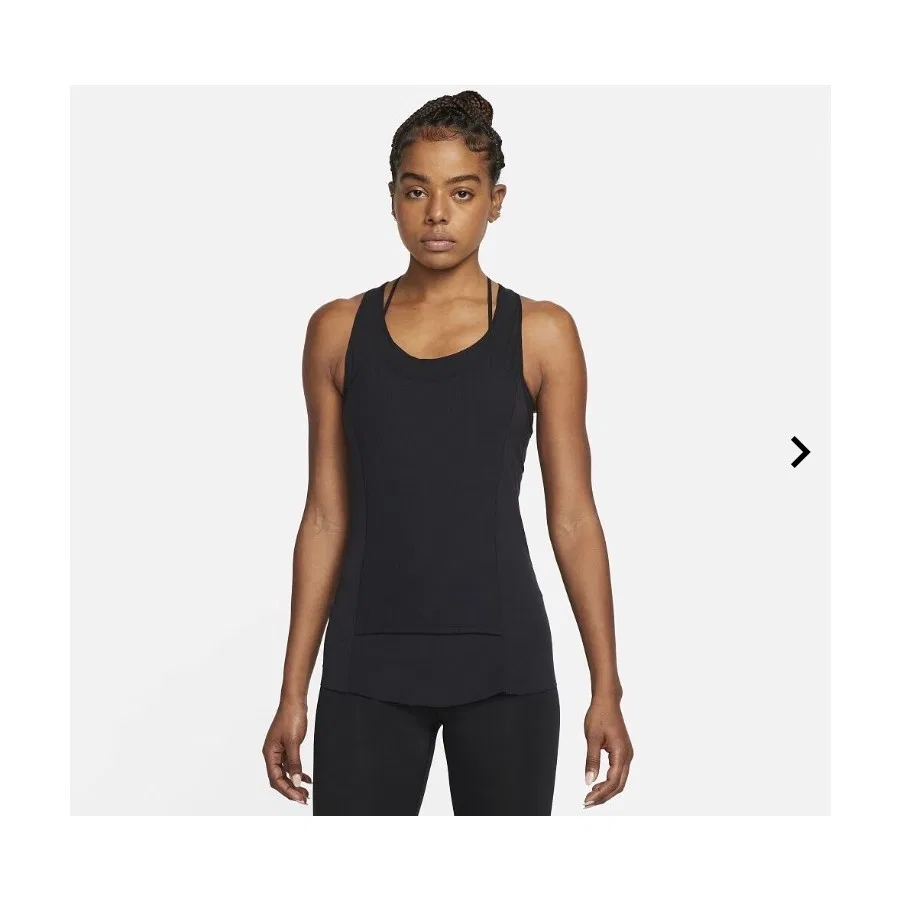 Спортивный топ Nike Yoga Dri-Fit Luxe Ribbed, Черный