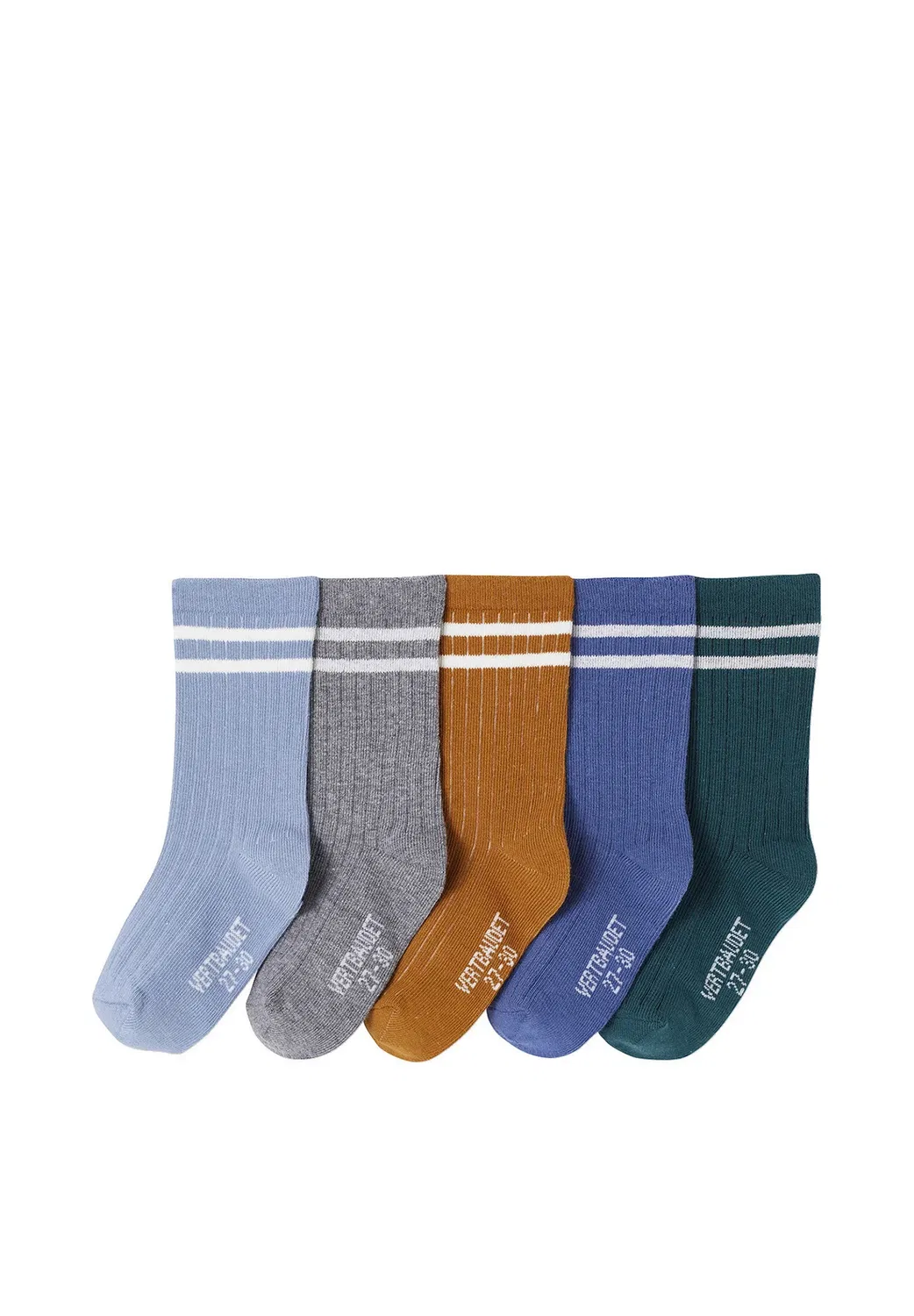 5Er-Pack базовые носки jungen socken oeko-tex - носки Vertbaudet, Graublau
