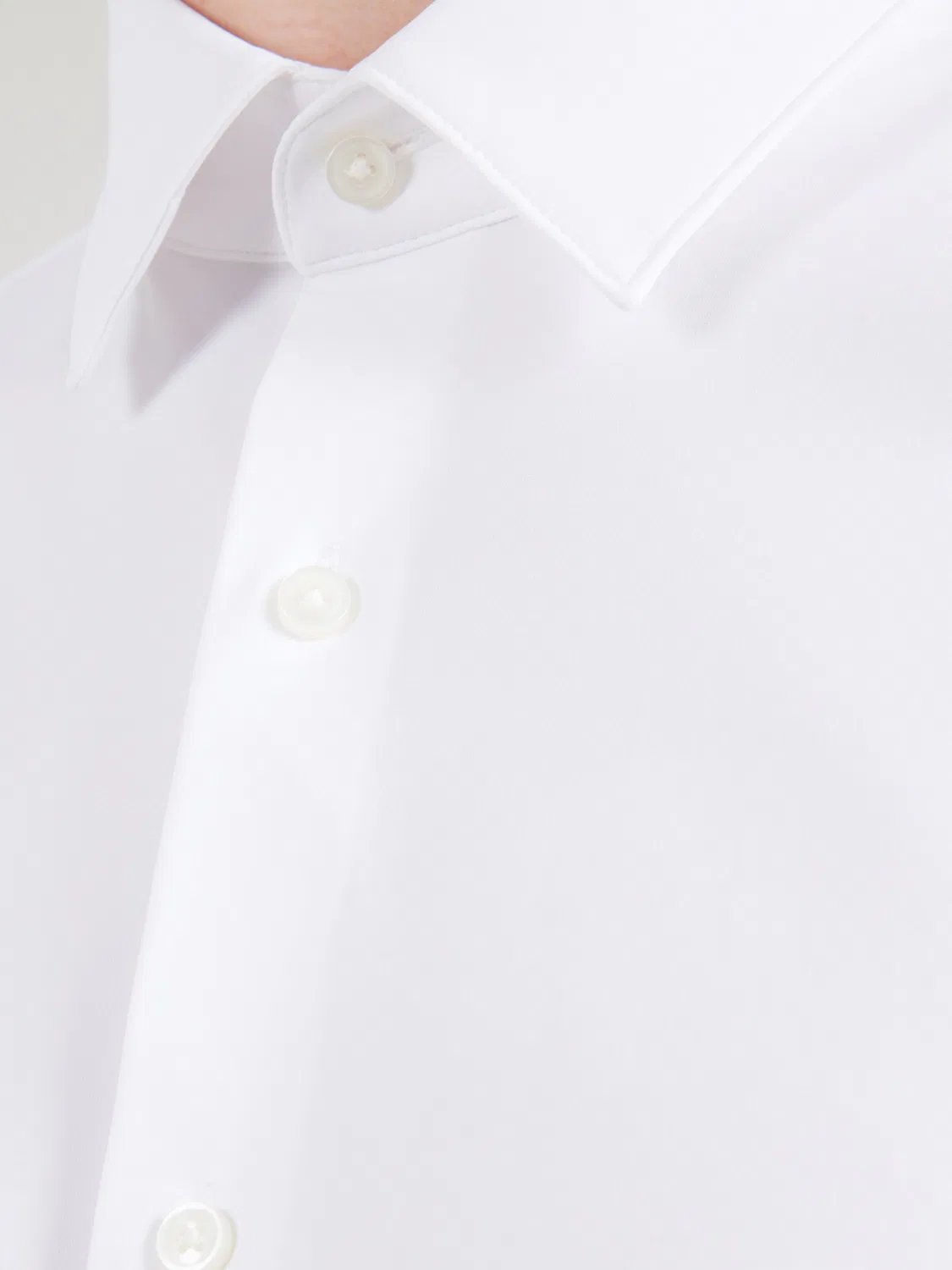 Деловая рубашка Boss Slim fit HANK белого цвета — фото 2
