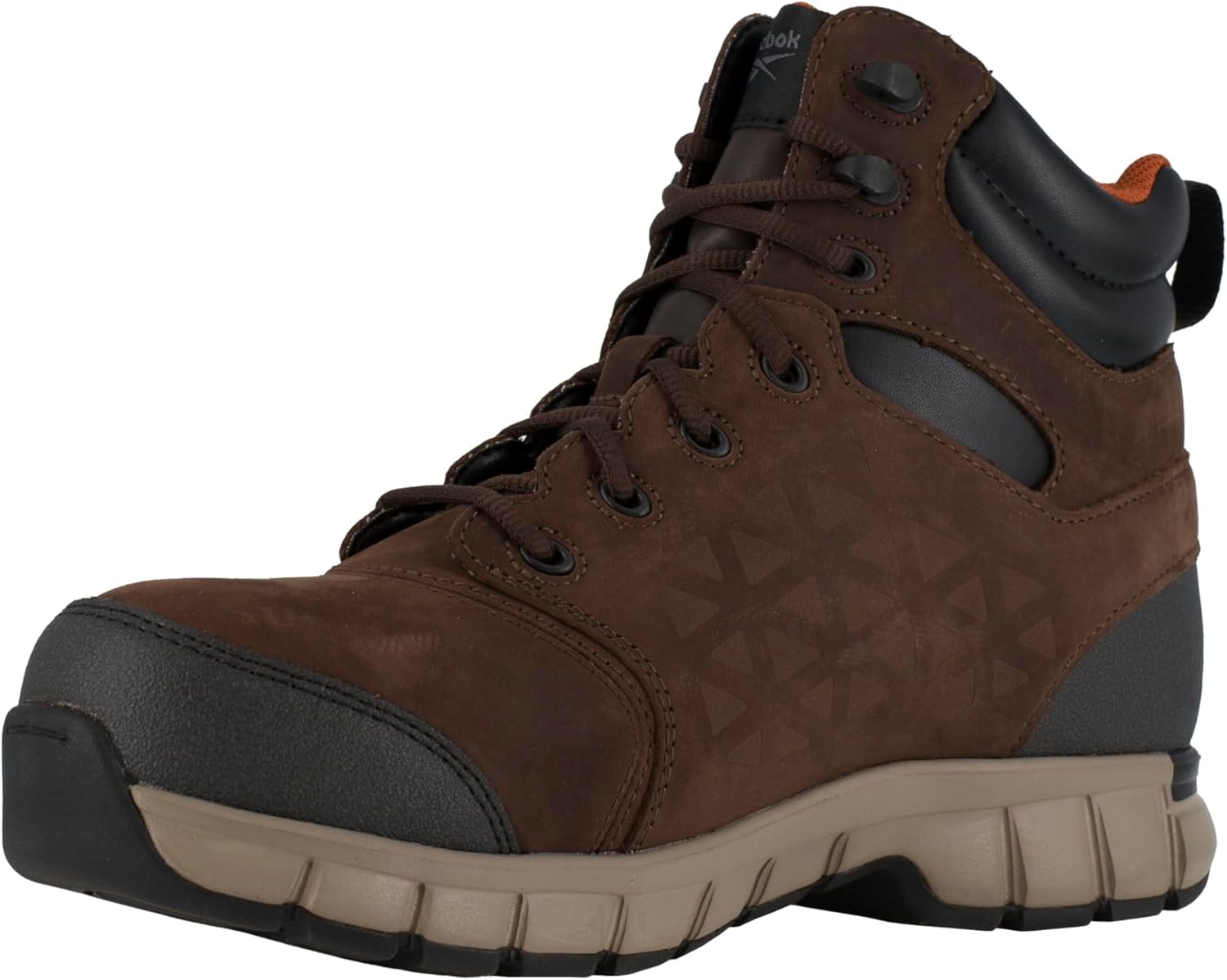 Мужские ботинки Reebok Work Sublite Cushion Work 6" CT WP Oxford, коричневый — фото 3