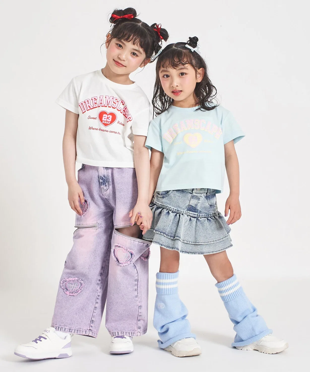 Детская футболка с принтом College Heart Print ANAP kids, Белый — фото 4