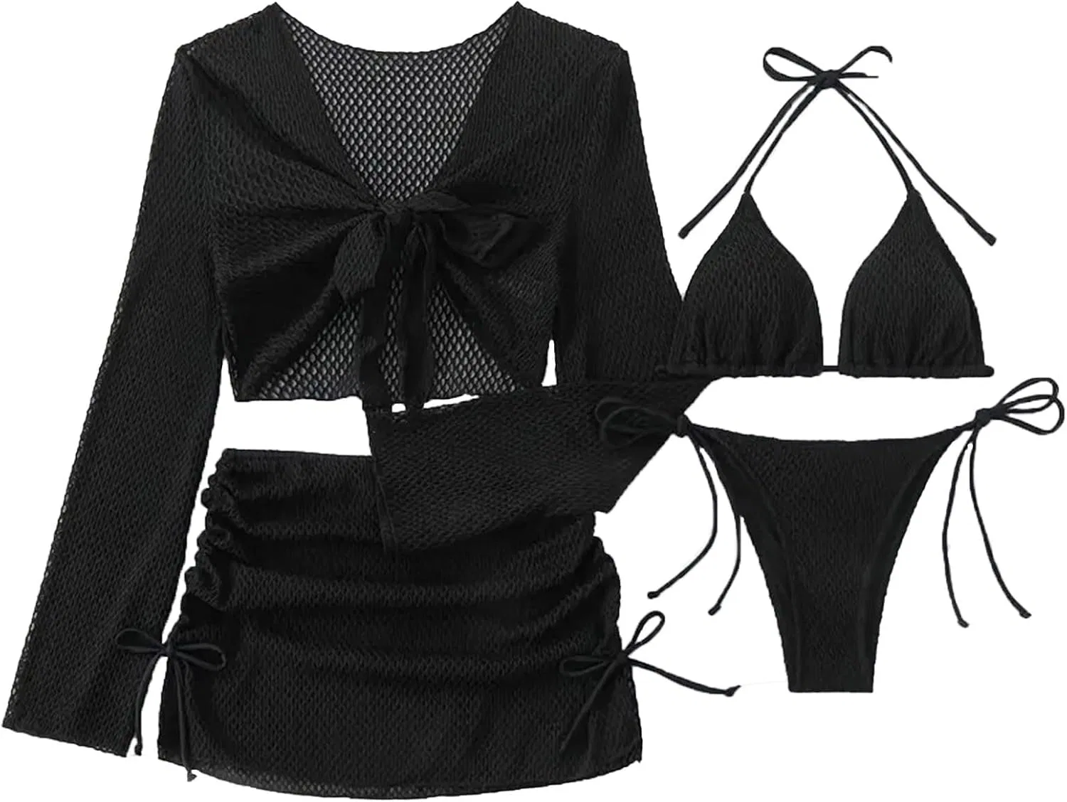 Женский танкини-комплект с длинным рукавом paThez, Black