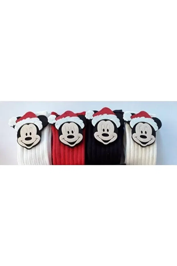 Детские колготки с имитацией меха 4 шт Özkardeşler Baby, White Black Black Red Ecru