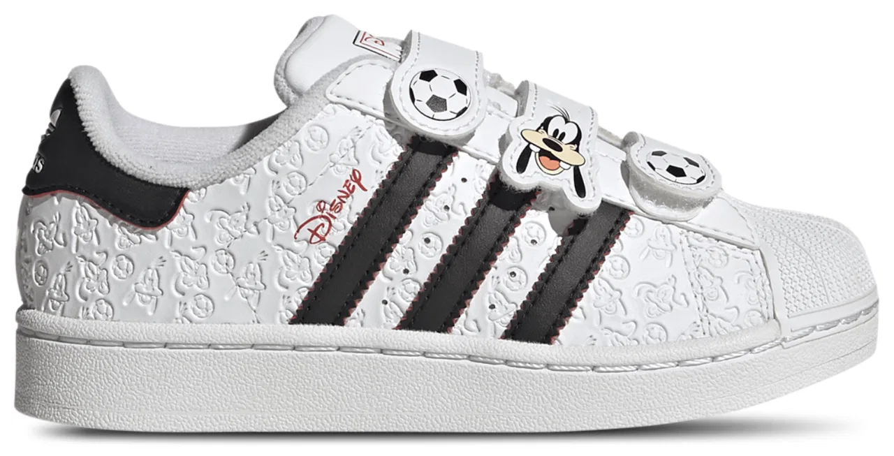 Кроссовки для девочек Superstar II C Goofy Adidas, цвет Multi/White