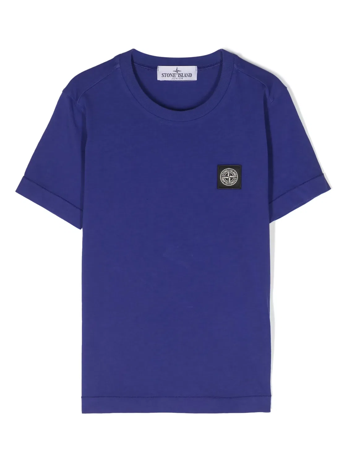 Футболка с компасом из хлопка Stone Island, фиолетово-синий