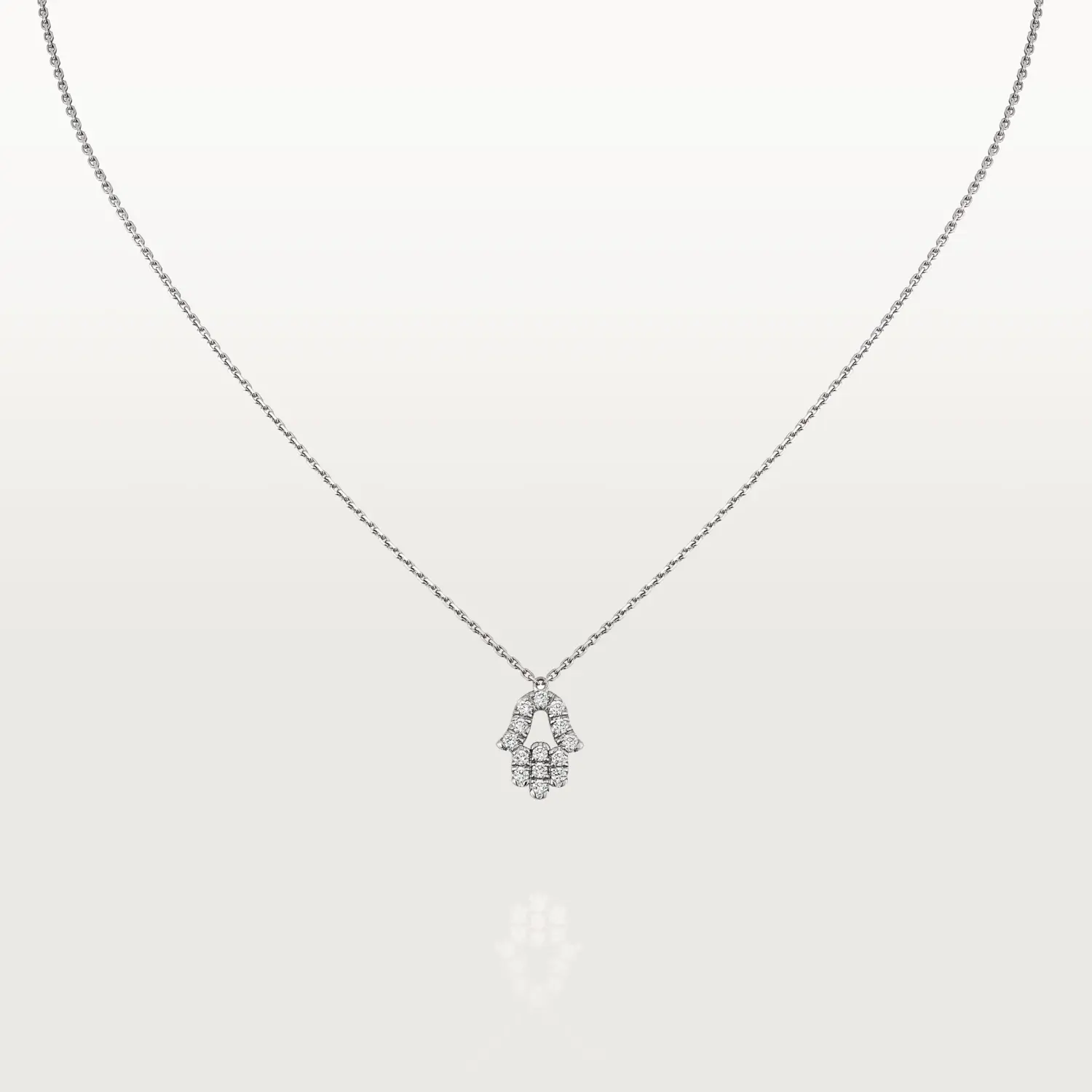 

Колье Cartier Symbols Hand Of Fatima, белое золото/бриллианты