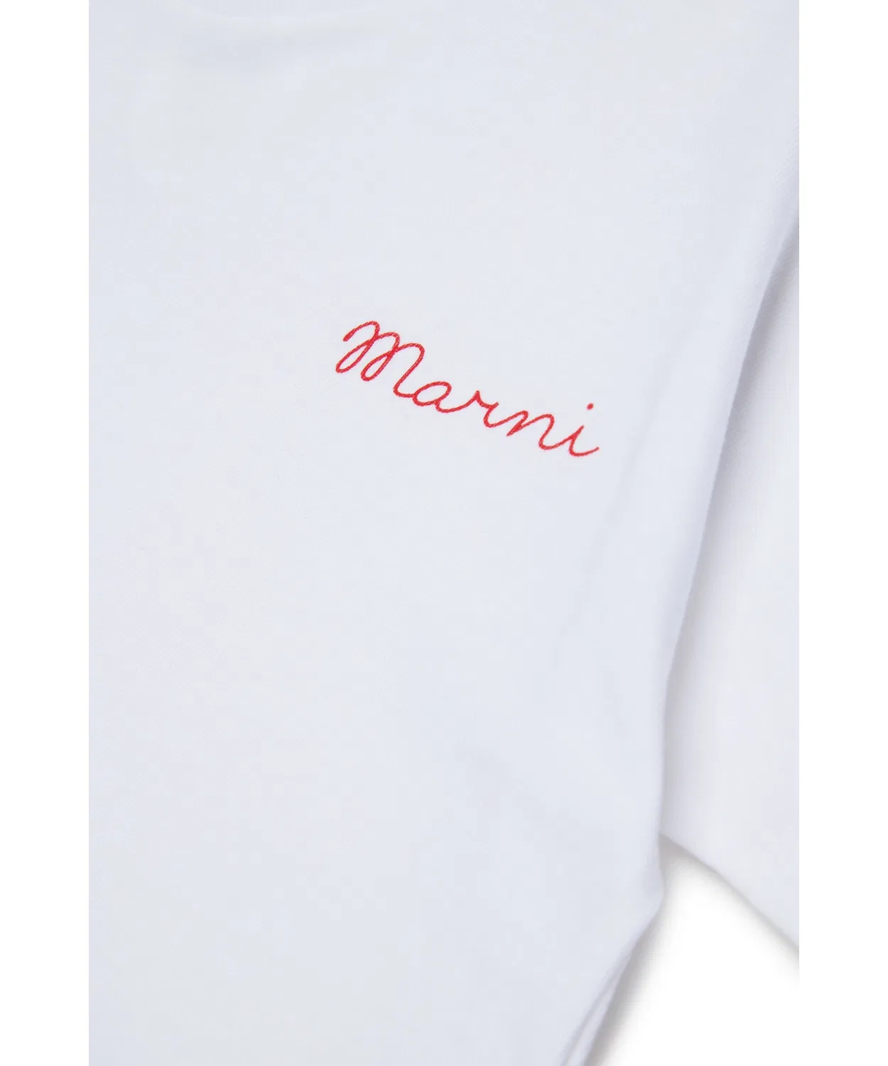 Детская футболка с коротким рукавом MARNI, Белая — фото 4