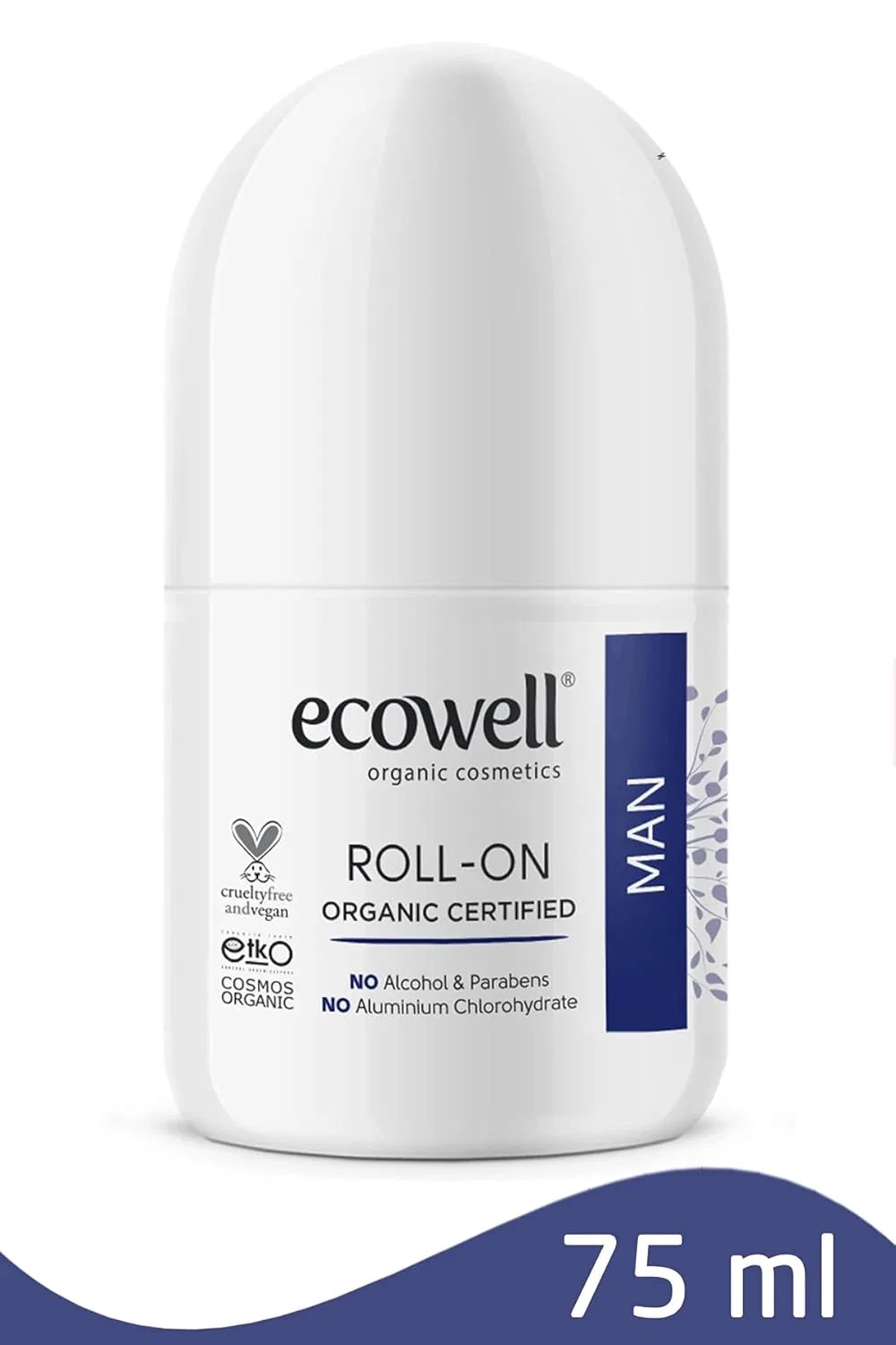 Роликовый дезодорант Ecowell Organic Roll-On, 75 мл — фото 2