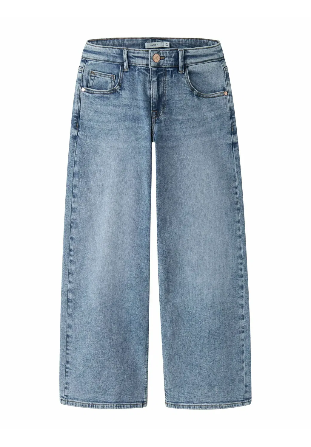 Джинсы с очень широкими штанинами - джинсы свободного кроя Name It, Medium Blue Denim — фото 3