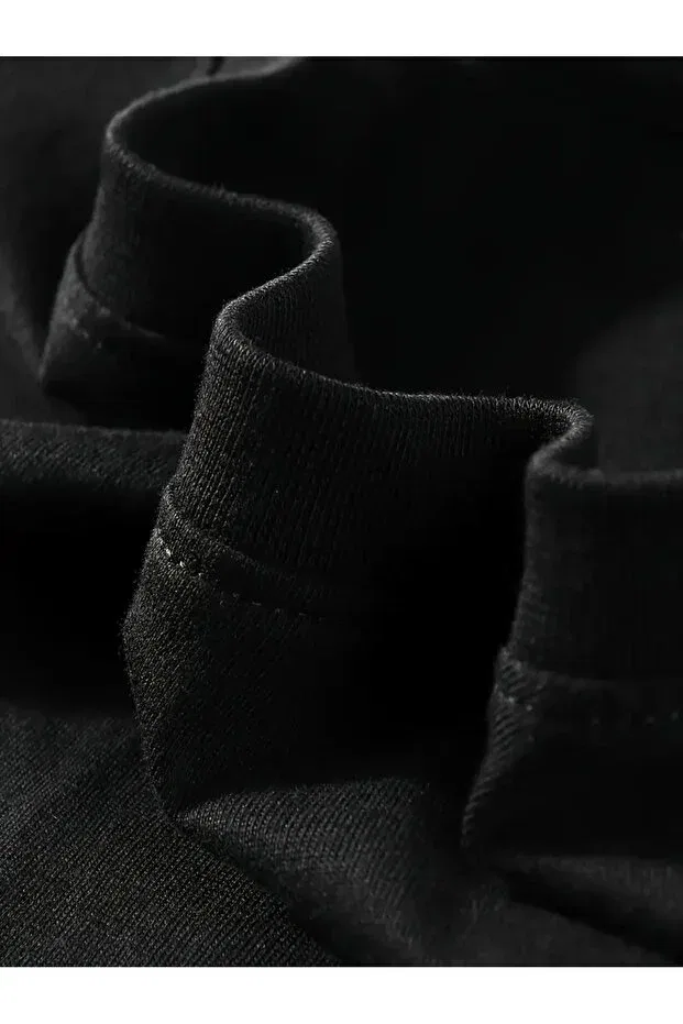 Детская футболка с принтом Qubo Sportswear & Company, Black — фото 4