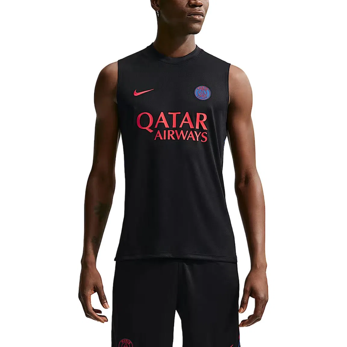 Мужской топ без рукавов Nike, Цвет Black/Royal Blue/Global Red