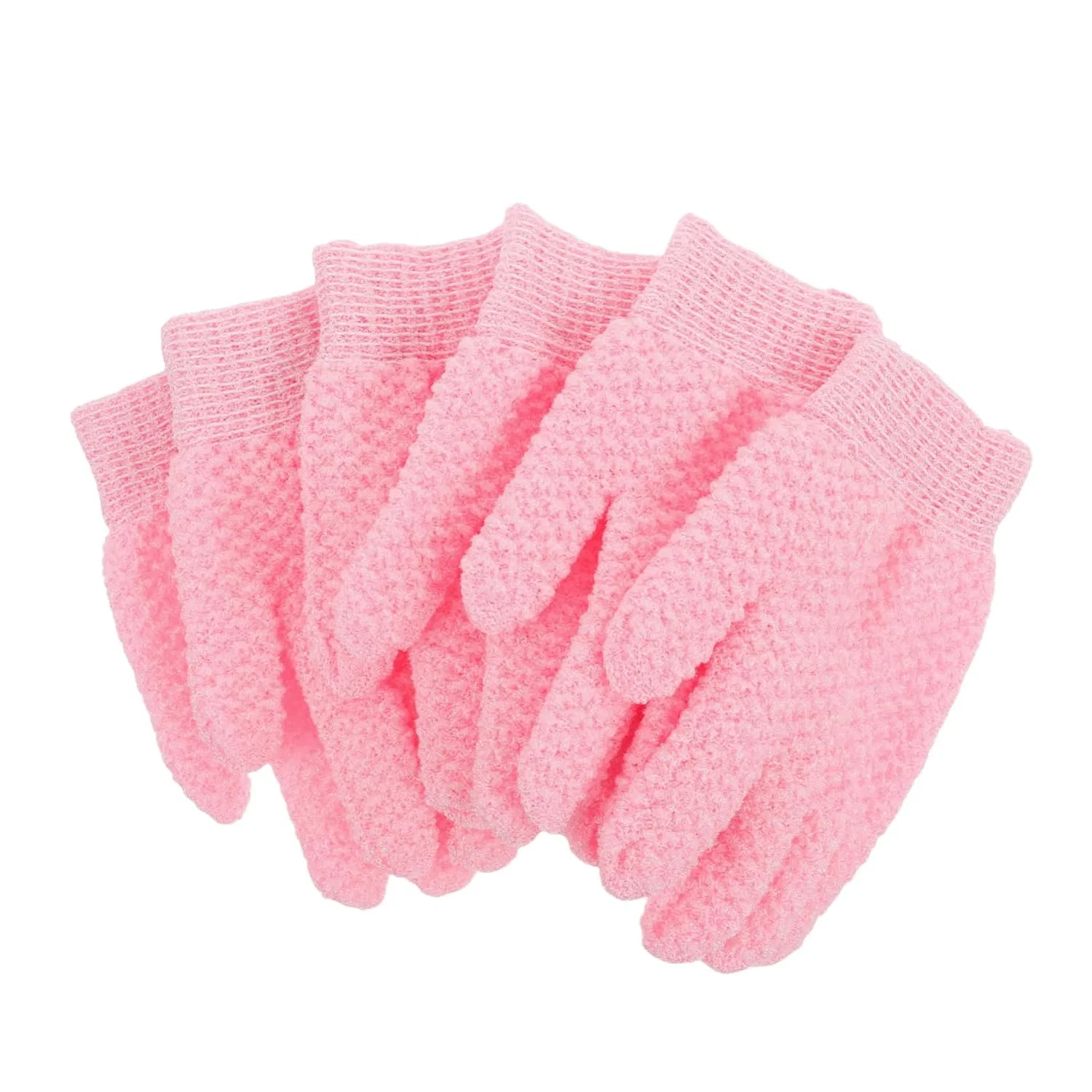 Перчатки для эксфолиации, 3 пары, FRCOLOR, Pink
