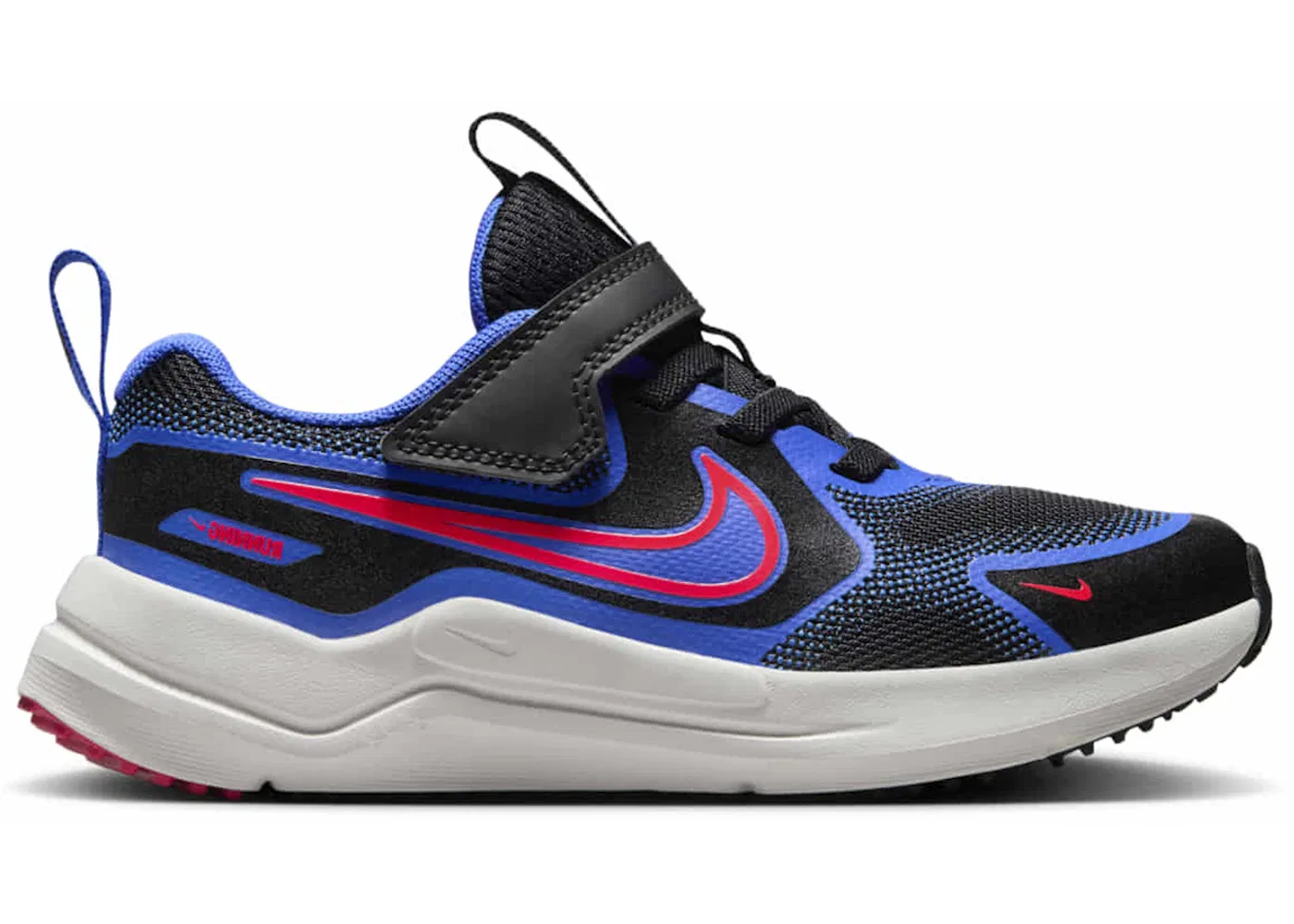 Детские кроссовки для бега с амортизацией Nike Cosmic Runner Nike, Black/Hyper Royal/Summit White/Bright Crimson
