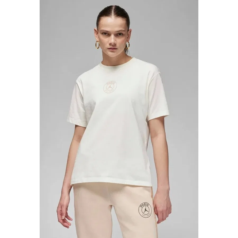 Футболка с графическим принтом Nike Air Jordan Paris Saint Germain, Кремовый